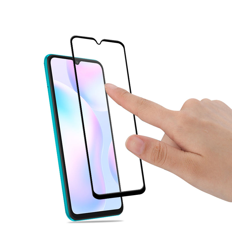 MOCOLO Secondary Hardening Screen Protector for Xiaomi Redmi 9A, HD Clear Silk Printing Full Coverage Full Glue Tempered Glass Film MOCOLO Secondary Hardening Screen Protector for Xiaomi Redmi 9A, HD Clear Silk Printing Full Coverage Full Glue Tempered Glass Film